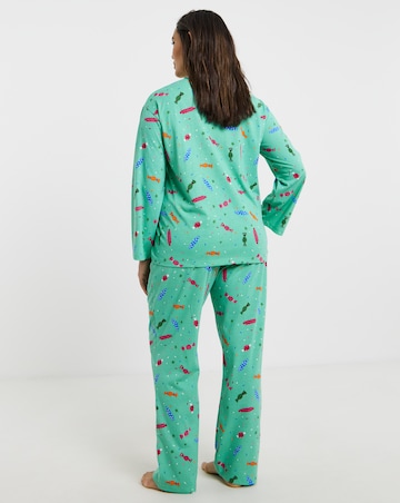 Simply Be Value Long Sleeve Pyjama Set Sweet Print