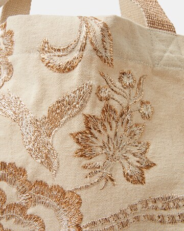 Accessorize Embroidered Shopper Bag