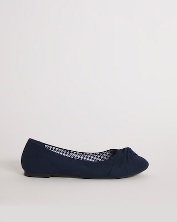 Nova Twist Front Ballerina Shoes - Standard Fit (D)