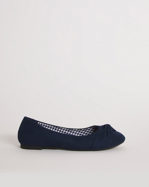 Nova Twist Front Ballerina Shoes - Standard Fit (D)