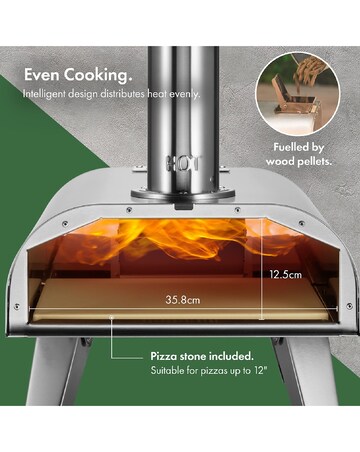 VonHaus Outdoor Pizza Oven with Accessories