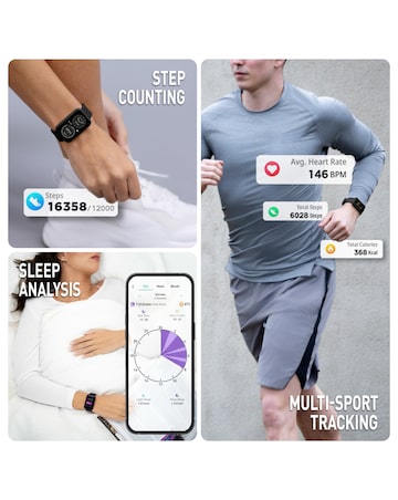 Reflex Active Series 49 Smart Calling Watch - Black