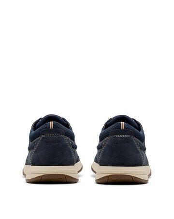 Clarks Sailview Lace Shoes - Navy