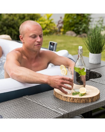 Lay-Z-Spa 188cm Square Rattan Hot Tub Surround
