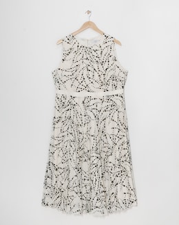 Joanna Hope Mono Pleated Dress