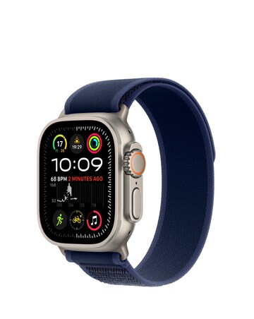 Apple Watch Ultra 2 GPS/Cellular 49mm Natural Titanium Case, Blue Trail Loop M/L