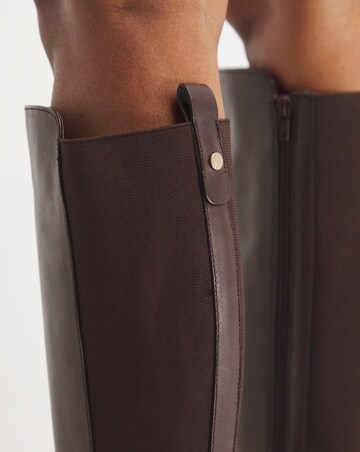 Macey Leather High Leg Boot E Fit Standard Calf