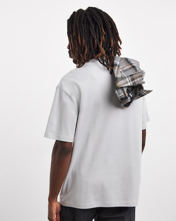 Relaxed Fit Interlock T-Shirt- Grey