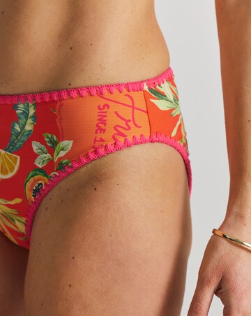 Figleaves Fruit Print Midi Bikini Bottoms