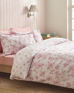 Catherine Lansfield Federa Standard 50x75 Cm A Pois Rosa Spazzolato - Coppia 2 Pezzi