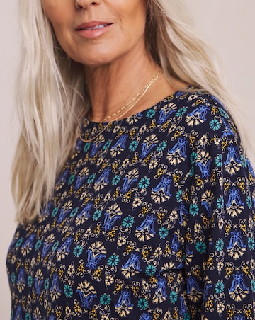Julipa Pure Cotton Printed Jersey Shift Dress