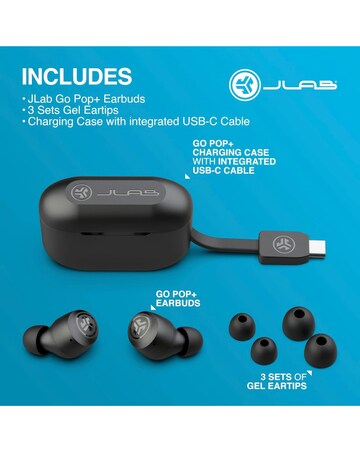 JLAB GO Air Pop True Wireless Earbuds - Black
