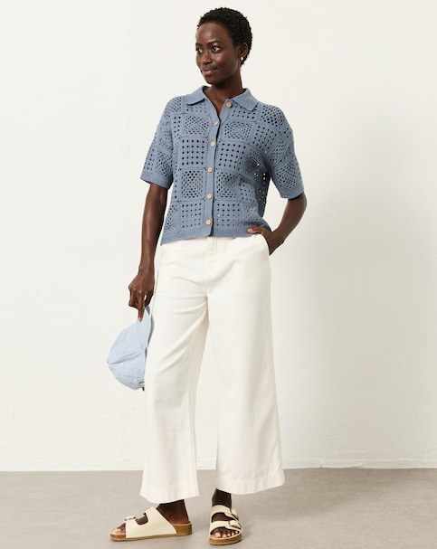 FatFace Astrid Crochet Shirt