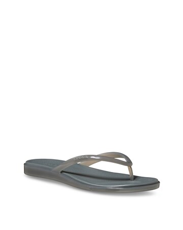 Crocs Carbon Miami Jelly Round Toe Flip - Standard Fit