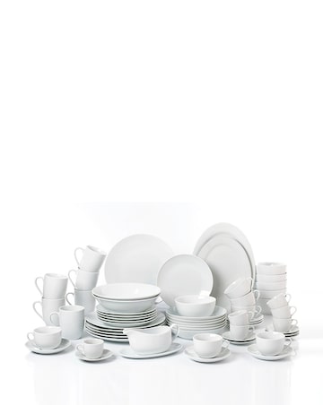 Waterside White Coupe 60 Piece Dinner Set