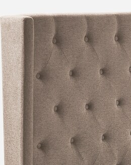 Allegra Winged Fabric Bedframe