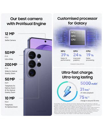 Samsung Galaxy S26 Ultra 256GB - Cobalt Violet