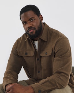 Jack & Jones Premium Rayle Melange Over Shirt - Tan