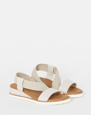 Spritzer Asymmetric Low Wedge Sandals - Extra Wide Fit (EEE)