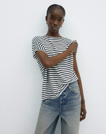 Mango 100% Linen T-shirt