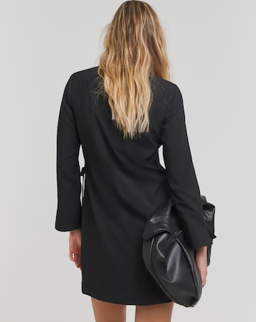 Simply Be Black Tie Side Blazer Dress