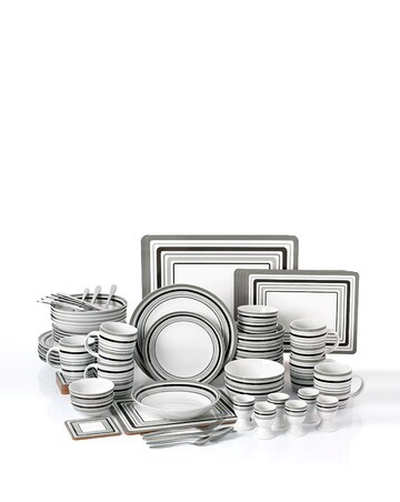 Waterside Brompton Grey 80 Piece Dinner Set