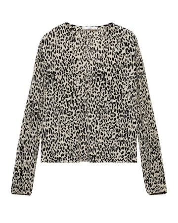 Mango Lin Leopard Print Blouse