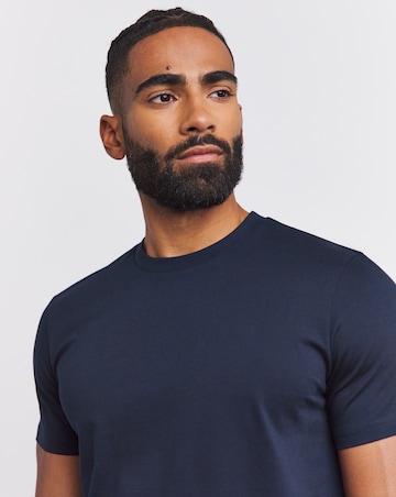 Supima Crew Neck T-Shirt- Navy