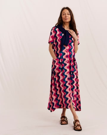 Julipa Crinkle Pocket Midi Dress