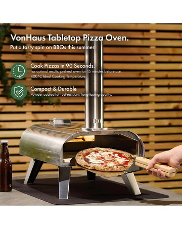VonHaus Outdoor Pizza Oven with Accessories