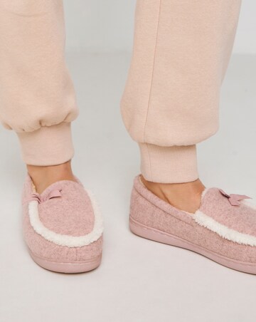 Loretta Ballet Slipper With Bow Wide E Fit