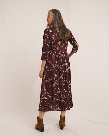 Julipa Cosy Touch Drop Waist Jersey Midi Dress