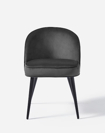 Oslo Round Dining Table with 4 Emilie Velvet Chairs