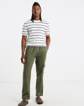 Waffle Knitted Stripe T-Shirt