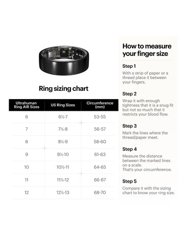 Ultrahuman Ring AIR Bluetooth Smart Ring - Air Gold - Size 10