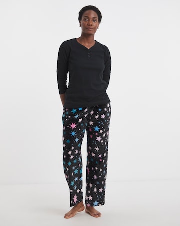 Pretty Secrets Fleece Henley Pyjama Set