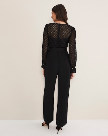 Phase Eight Carly Lace Long Sleeve Jumpsuit