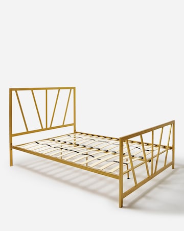 Joanna Hope Grace Gold Metal Bed Frame