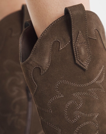 Hydra Embroidered Leather Western Boots - Extra Wide Fit (EEE) & Standard Calf