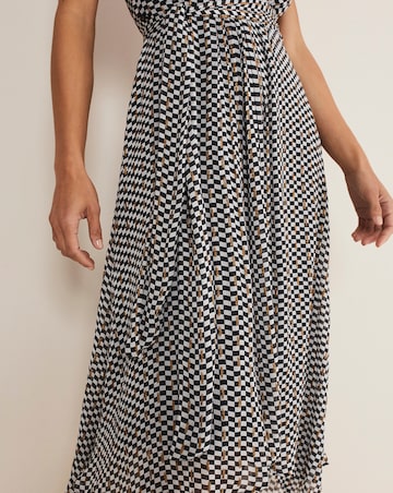 Phase Eight Kaz Check One Shoulder Dress