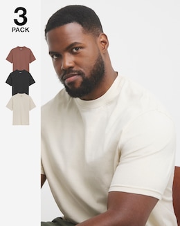 3 Pack Relaxed Fit T-Shirts
