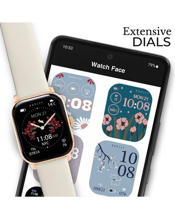 Radley Series 56 Dual Strap Smart Watch - Salt Leather/Ink Silicone