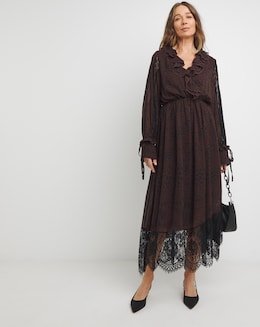 Frill Detail Maxi Dress