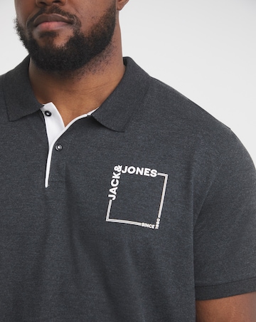Jack & Jones Verner Logo Polo - Grey