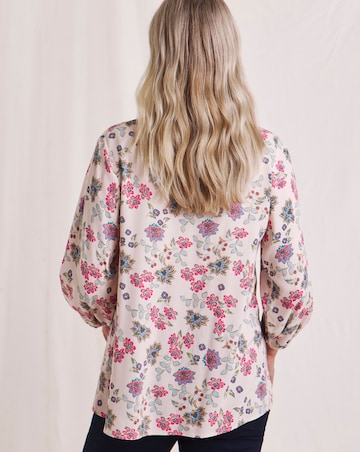 Julipa Printed Pintuck Blouse