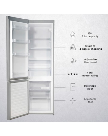 Abode A180FF541E1S 70/30 Fridge Freezer - Silver