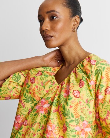 Joanna Hope Cotton Poplin Blouse