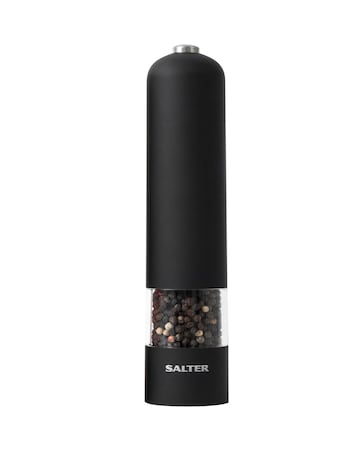 Salter Matte Black Electronic Mill Set
