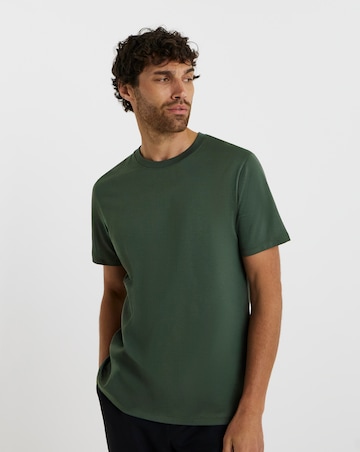 Folio Mercerised Supima Cotton T-Shirt-Khaki Green