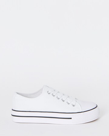 Angel Low Cut Canvas Trainers - Extra Wide Fit (EEE)